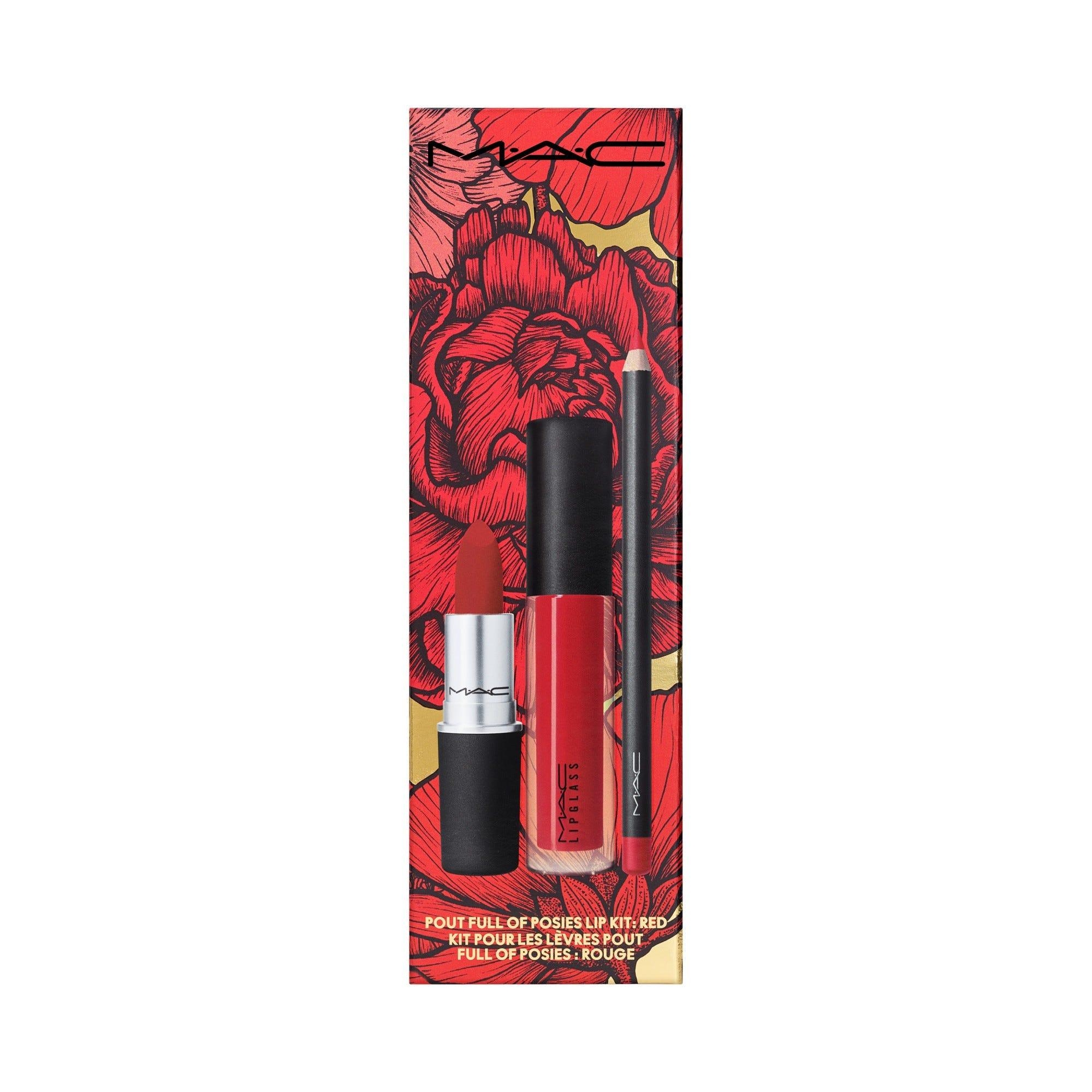 Pout Full Of Posies Lip Kit Red