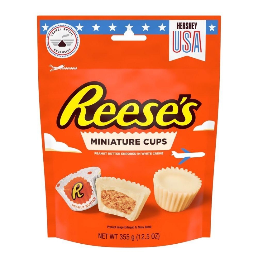 Reese's White Crème And Peanut Butter Cups Miniatures Candy Pouch