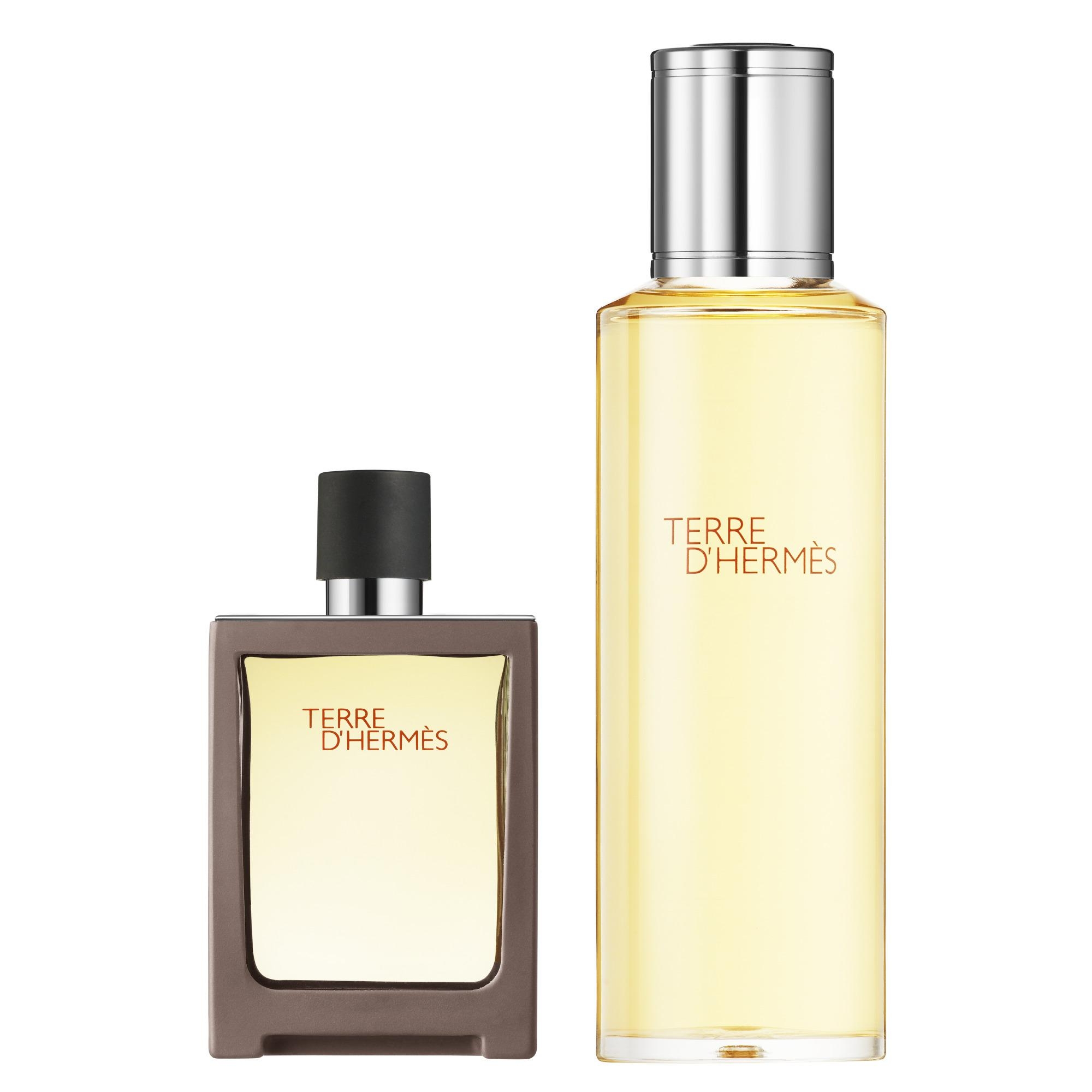 Terre d'Hermès, 30 ml travel spray and 125 ml refill