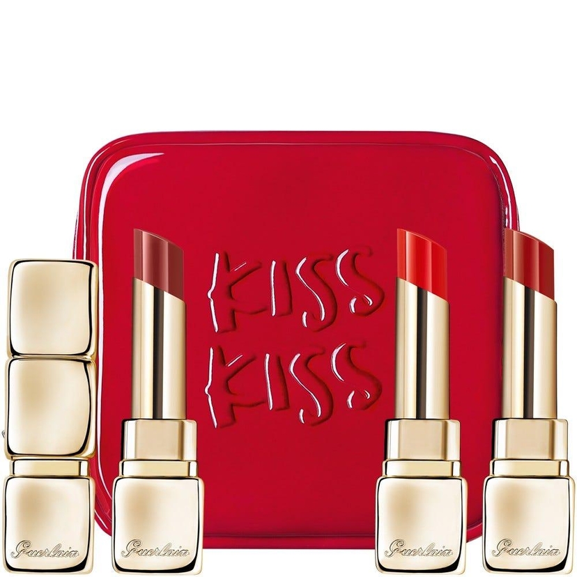 KissKiss Shine Bloom Coffret trio rouges à lèvres brillants soin floral