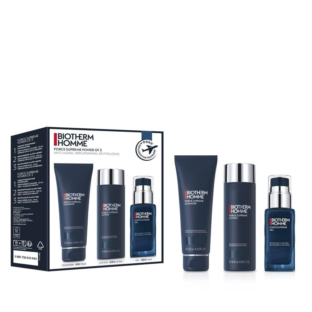 Coffret Force Supreme Power Of 3 - Nettoyant, Lotion, Gel