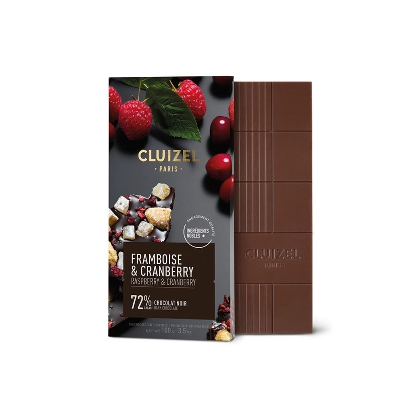 Dark 72% Bar, Raspberry & Cranberry