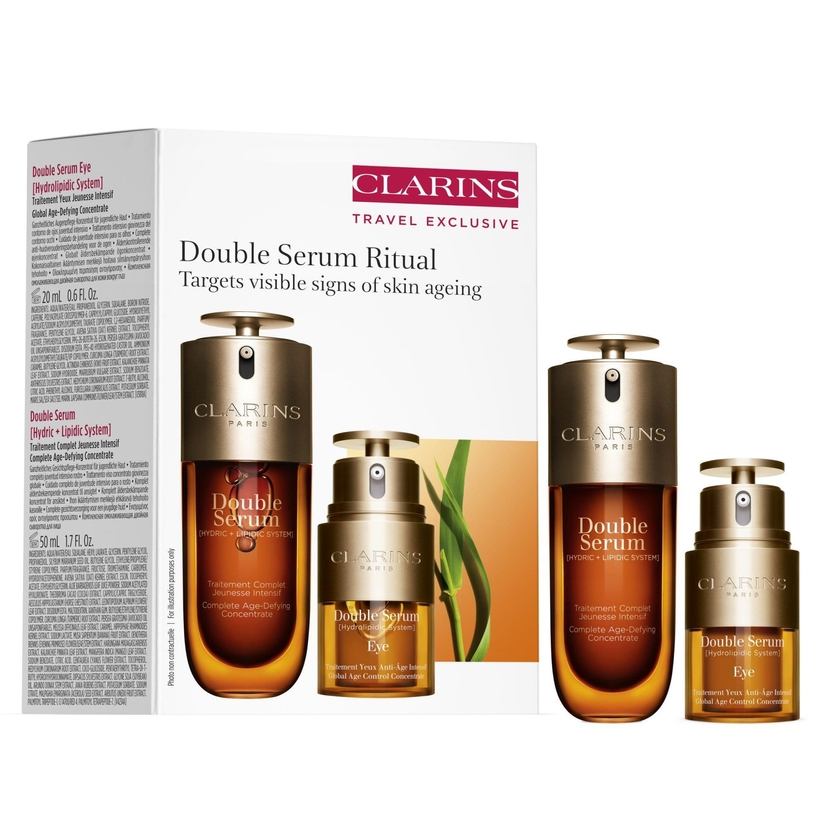 Coffret Double Serum soins anti-âge visage et contour de l'œil - Travel Exclusive