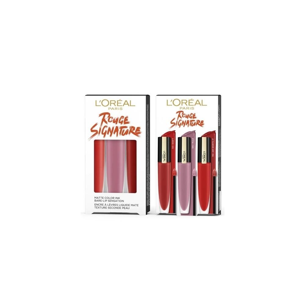 Trio Rouge Signature Encre à Lèvres Liquide Mate