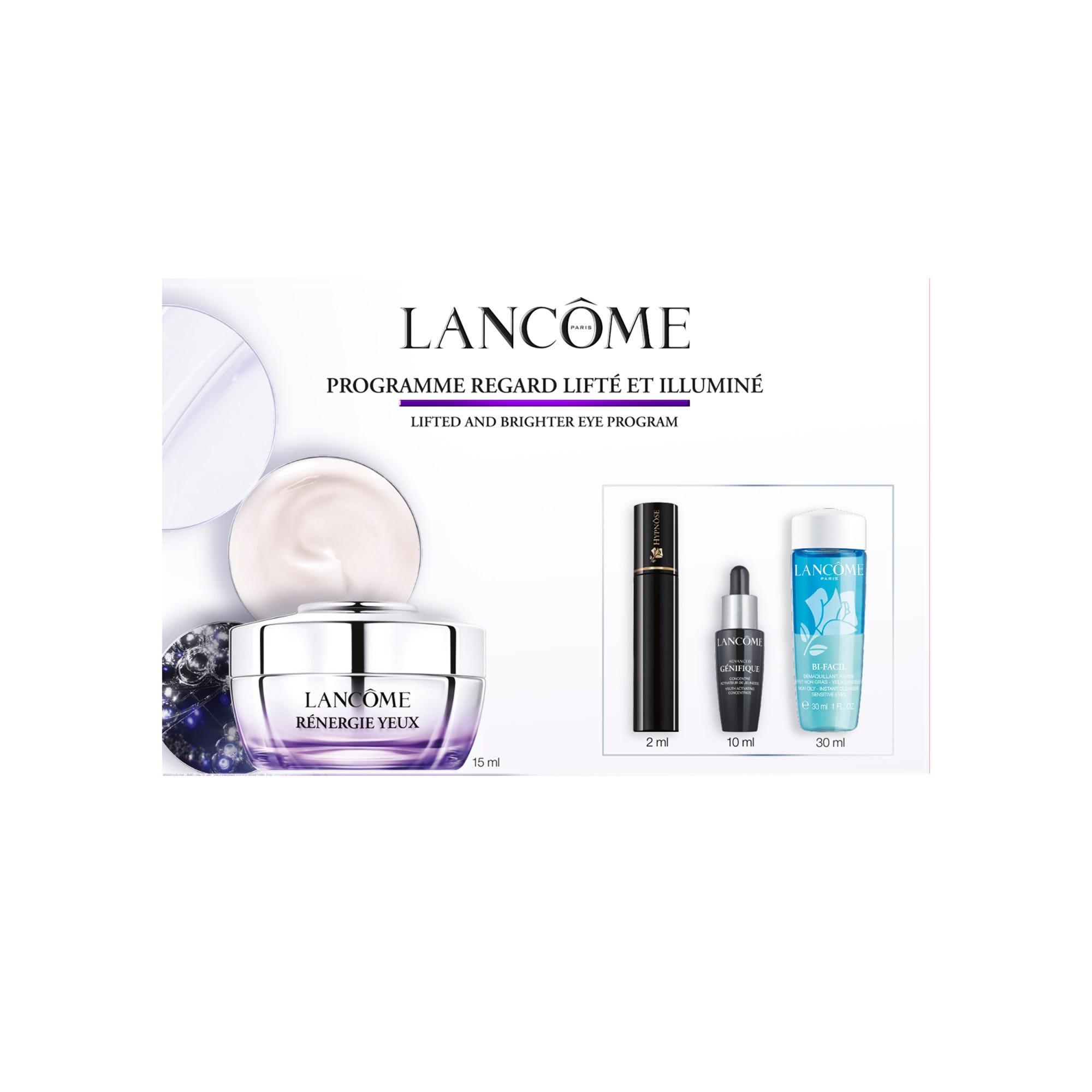 Coffret Crème Yeux Rénergie + Sérum Asvanced Génifique + Mascara Hypnôse + Bi-facial