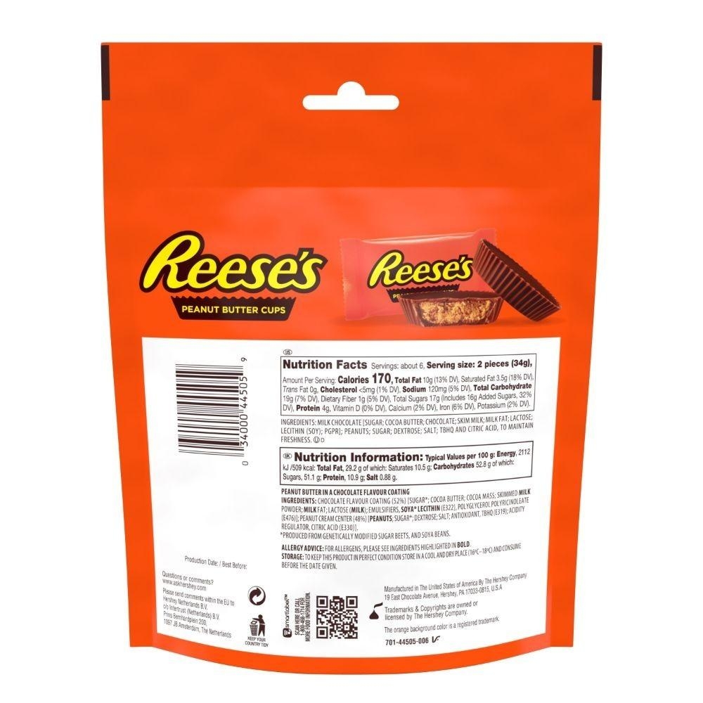 Reese's Milk Chocolate Peanut Butter Cups Snack Size Pouch