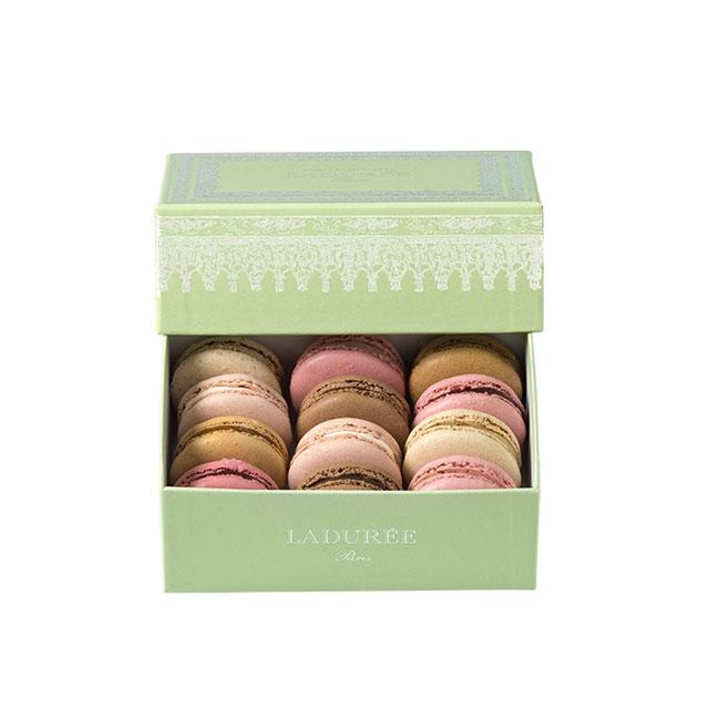 Napoléon III - 12 macarons gift box - Green