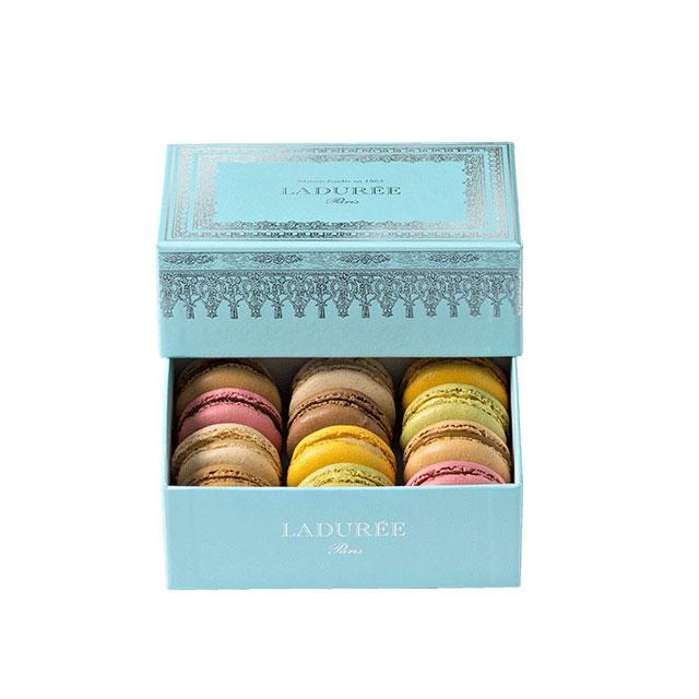 Napoléon III - 12 macarons gift box - Blue