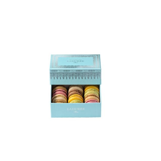 Napoléon III - 12 macarons gift box - Blue