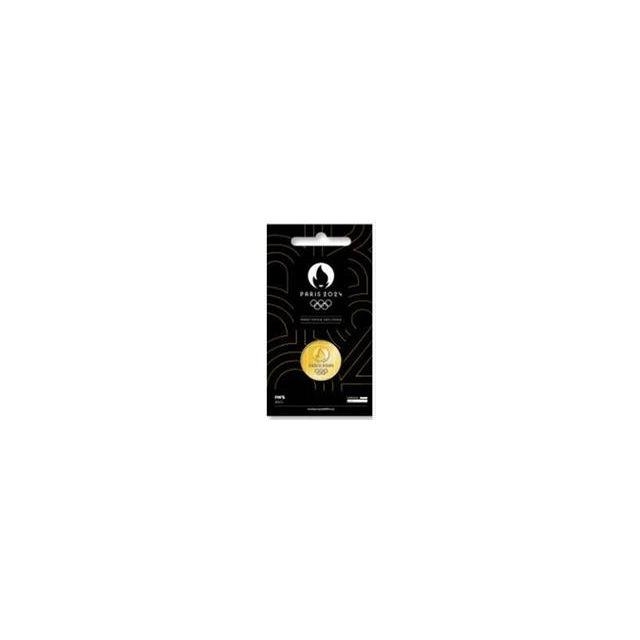 Paris 2024 - round black gold emblem pin