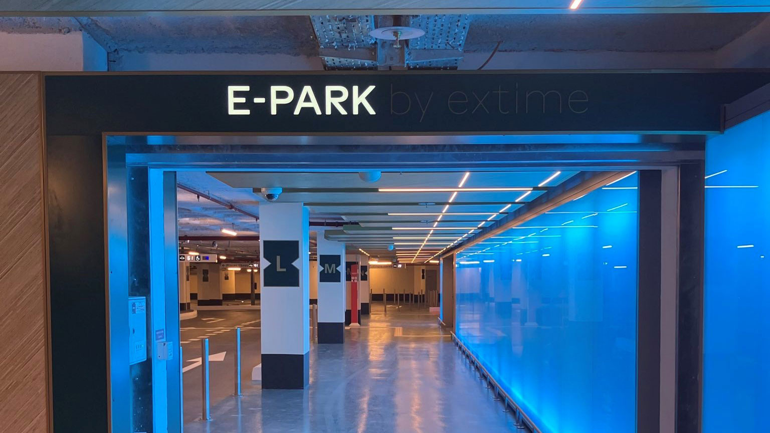Entrée du P2 E-park