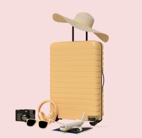 Valise avec chapeau