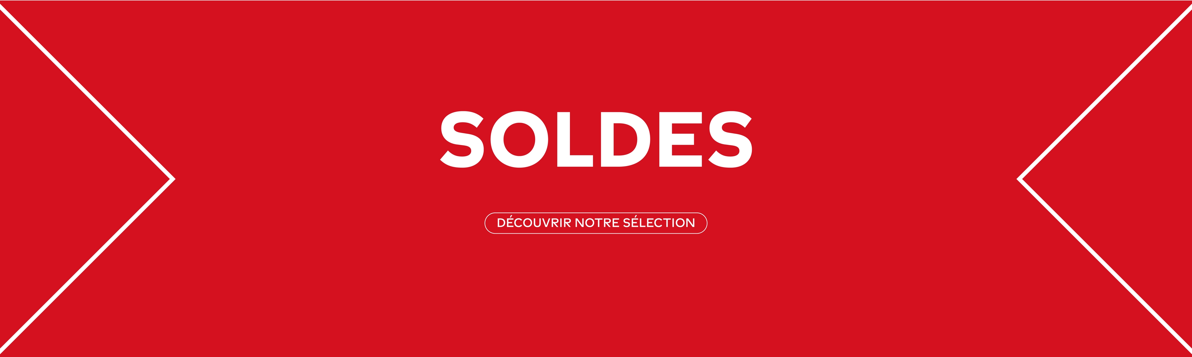 Bandeau orange avec texte soldes